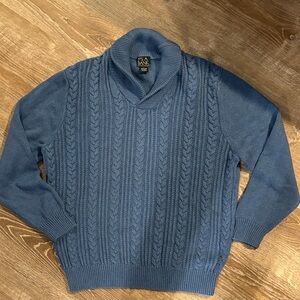 Jos. A. Bank 100% Cotton Blue Sweater